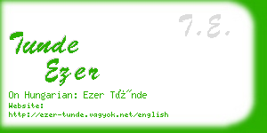 tunde ezer business card